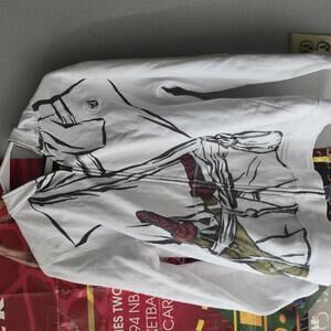 Volcom White Graphic Zip-Up Hoodie XL